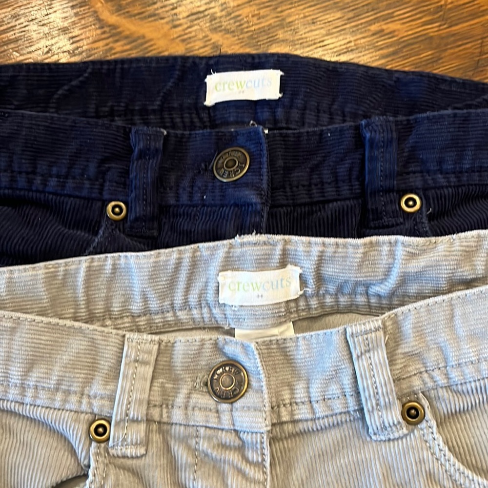 2 pairs of crewcuts skinny cords
